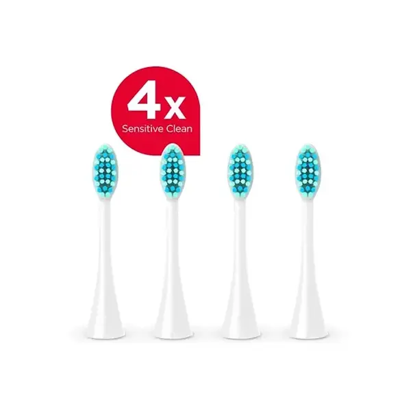 CONCEPT ZK0072 Náhradní hlavice k zubním kartáčkům bílé 4 kusy