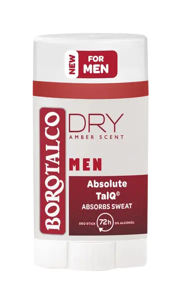 BOROTALCO MEN Dry Amber Scent, Dezodorant stick pre mužov 40 ml