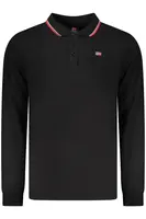 NORWAY 1963 MEN&#39;S LONG-SLEEVED POLO SHIRT, BLACK