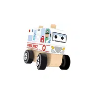 Skládací Dřevěné auto - ambulance