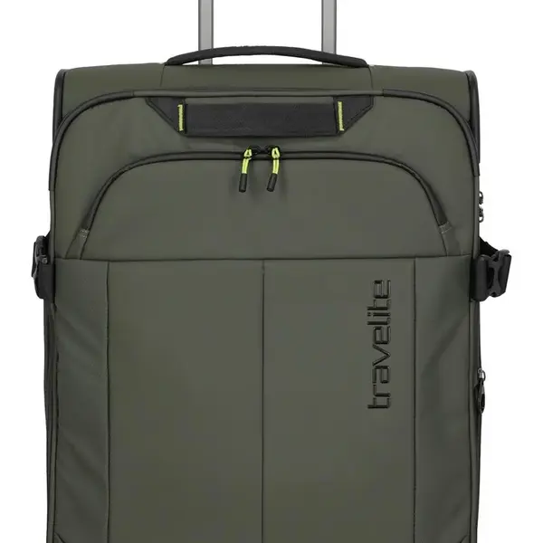 Střední textilní kufr na kolečkách Travelite Briize M Khaki