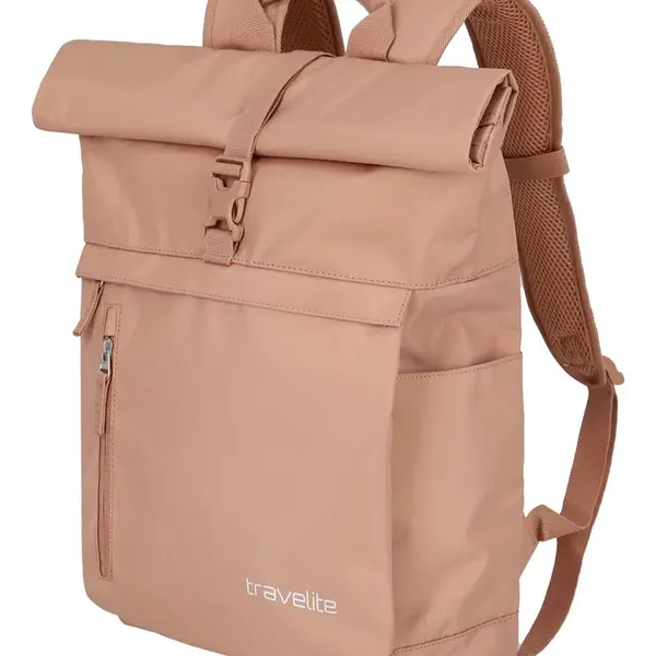 Dámský batoh na notebook Travelite Basics Rollup Backpack Rose