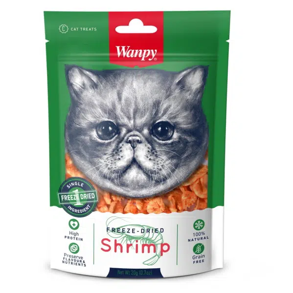 WANPY Freeze - dried shrimp pro kočky 20 g