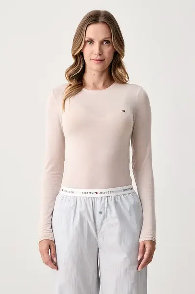 Tommy Hilfiger  tričko s dlouhým rukávem dámské s příměsí kašmíru