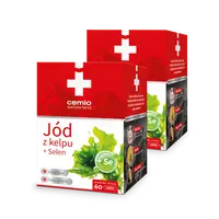 Cemio Jód z Kelpu + Selen, 2 × 60 tablet