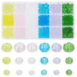 1290-1350Pcs 18 Styles Glass Beads Strands