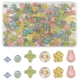 120G 6 Colors Frosted Transparent Acrylic Beads