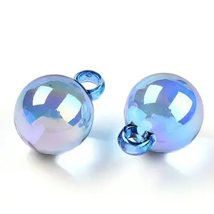 UV Plating Rainbow Iridescent Transparent Acrylic Pendants