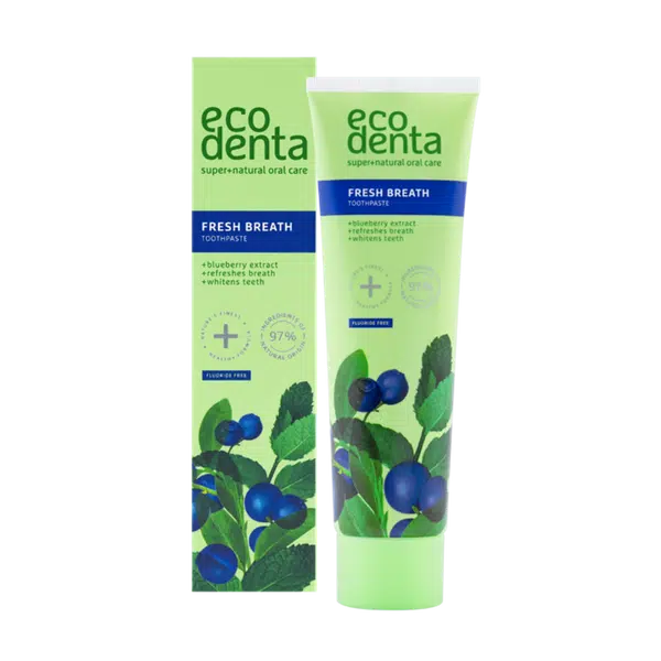 ECODENTA Zubní pasta s extraktem z borůvek pro svěží dech 100 ml