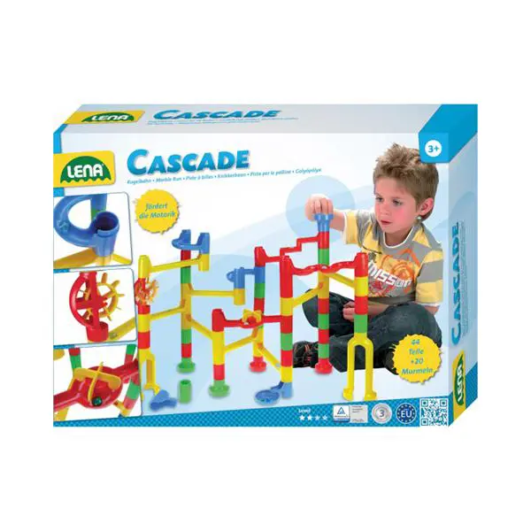 Stavebnice kuličkodráha LENA Cascade 68ks