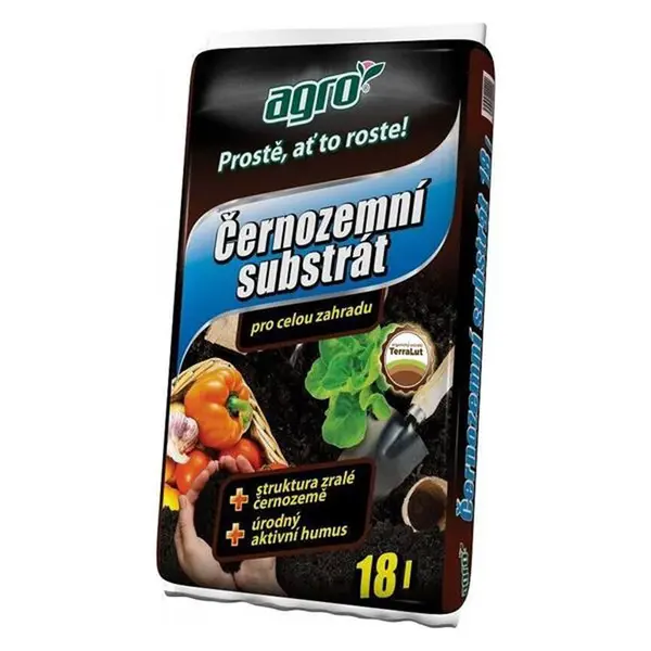Černozemní substrát pro celou zahradu AGRO 18l