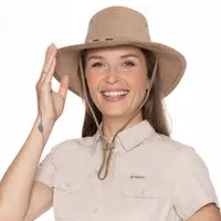 Bushman Pánský a dámský kožený klobouk One Ten, khaki L