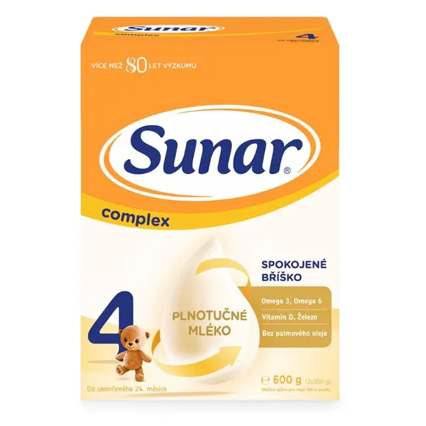 SUNAR Complex 4 batolecí mléko od 24 měsíců 600 g