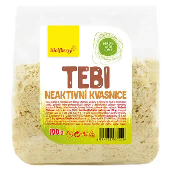 WOLFBERRY Tebi neaktivní kvasnice 100 g