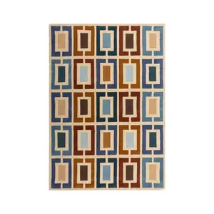 Flair Rugs VLNĚNÝ KOBEREC, 160/230 cm modrá