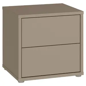 Carryhome NOČNÍ STOLEK, šedohnědá, 50/48/42 cm