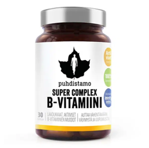 PUHDISTAMO Super vitamin B complex 30 kapslí