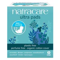 NATRACARE Menstruační vložky Ultra SUPER s křidélky 12 ks