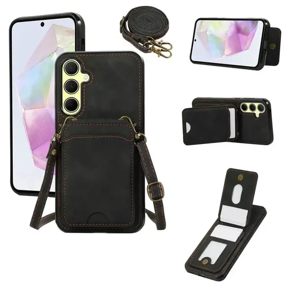 Crossbody obal, Samsung Galaxy A26 5G / A17 / A18, černý