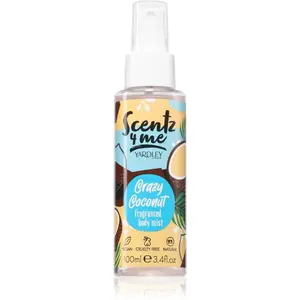 Yardley Scentz 4 Me Crazy Coconut tělová mlha pro ženy 100 ml