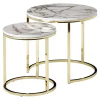 MID.YOU SADA STOLKŮ, bílá, barvy zlata