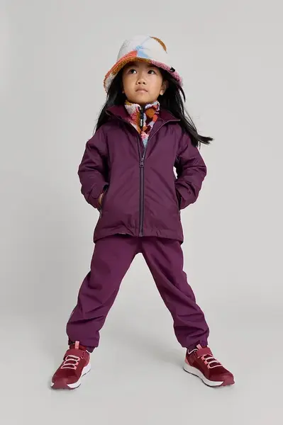 Dětské kalhoty Reima Kaura fialová barva, 5100148B