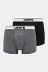 Boxerky Levi's 2-pack pánské, černá barva, 37149-0959