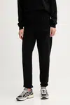 Bavlněné tepláky Dkny dámské, černá barva, DP5P3707