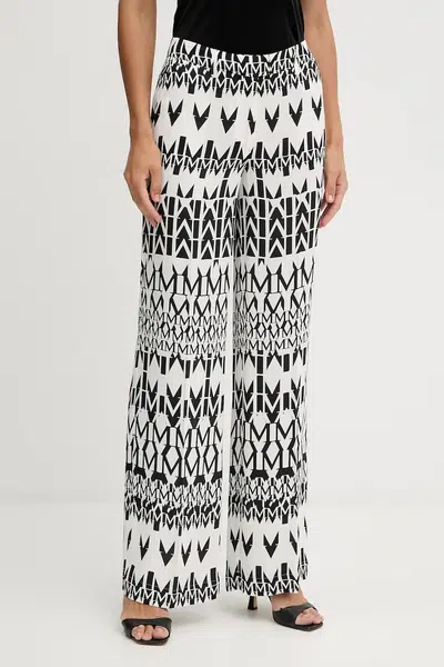 Kalhoty Marciano Guess BRITNEY dámské, bílá barva, široké, high waist, 5YGB21 7352A