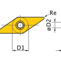 OPTIMUM Břitové destičky V/35°, 5 ks