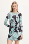 Šaty Desigual WALL LACROIX černá barva, mini, 25WWVK09