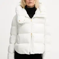 Bunda Pinko béžová barva, zimní, oversize, 101602 A2P6