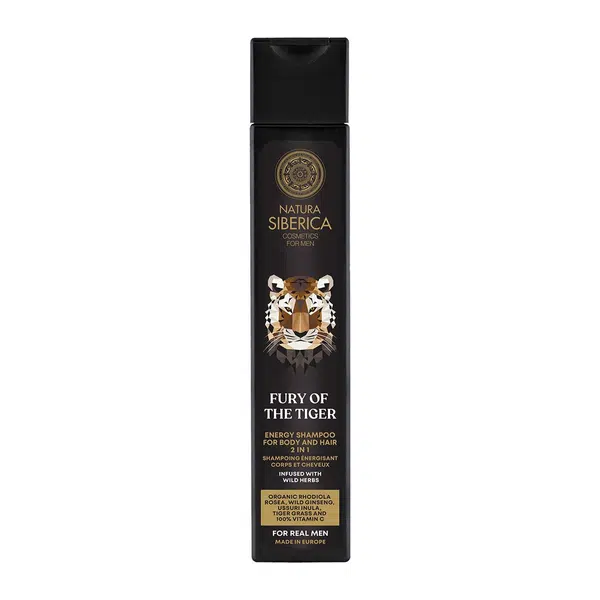Natura Siberica Energizující šampon na vlasy a tělo Men Fury Of The Tiger (Energy Shampoo) 250 ml