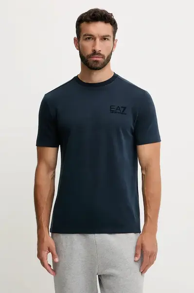 Tričko EA7 Emporio Armani pánské, tmavomodrá barva, AF13862.7M000756