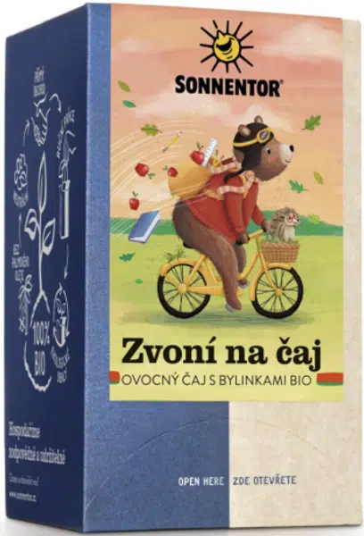 Zvoní na čaj (bio, ovocná směs s bylinkami, porcovaný, 45 g)