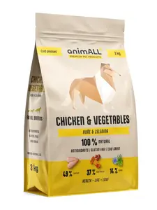 animALL Chicken&Vegetables granule pro psy 3 kg