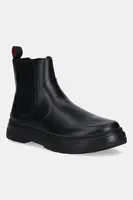 Kožené kotníkové boty HUGO Urian