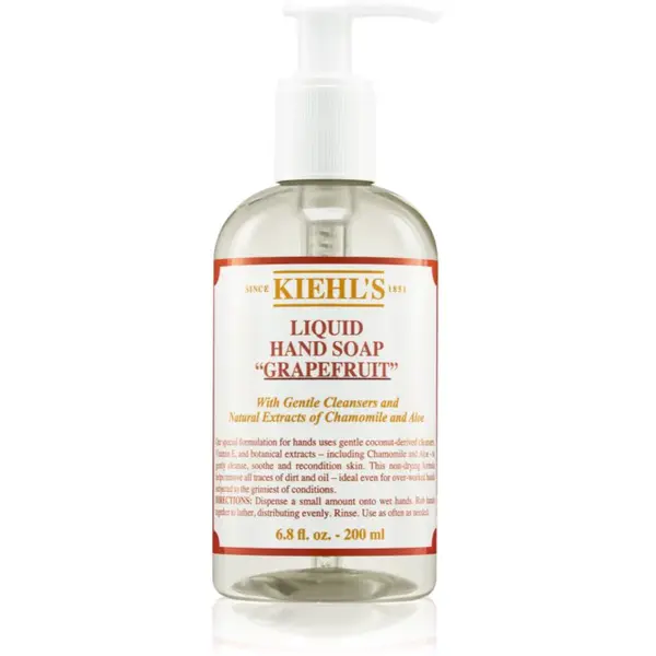 Kiehl's Liquid handsoap antibakteriální mýdlo pro všechny typy pokožky plnitelná 200 ml
