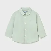 Dětská bavlněná košilka Mayoral zelená barva, 124