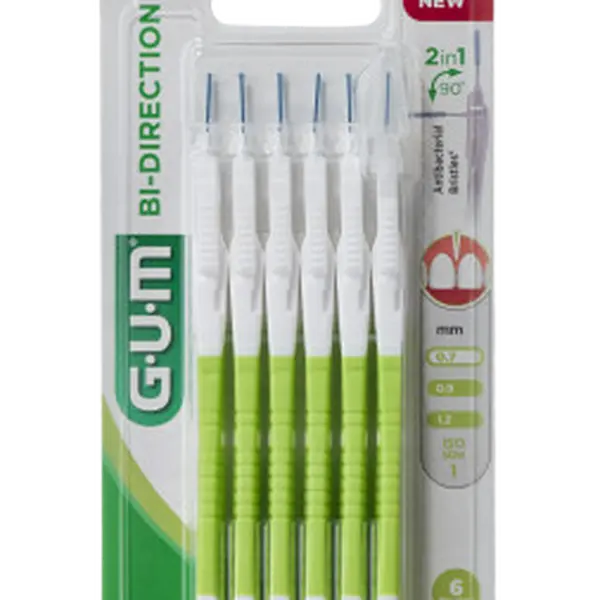 GUM Mezizubní kartáčky BI-DIRECTION 0,7 mm 6 ks