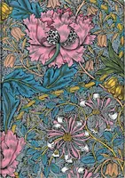 Zápisník Paperblanks - Morris Pink Honeysuckle - Midi nelinkovaný