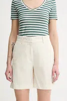 Kraťasy Marc O'Polo dámské, béžová barva, high waist, 503040015019