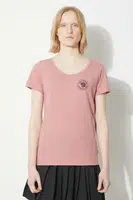 Tričko Fjallraven 1960 Logo T-shirt W růžová barva, F83513.300