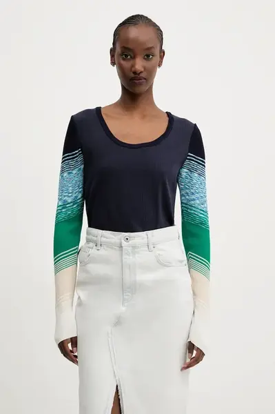 Tričko s dlouhým rukávem Desigual CHURCHILL