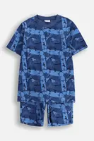 Dětské bavlněné pyžamo Coccodrillo modrá barva, PYJAMAS