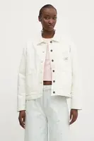 Džínová bunda Guess Jeans bílá barva, přechodná, W4BN65 D5J31