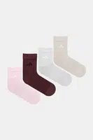 Ponožky adidas 6-pack dámské, červená barva, JW6009