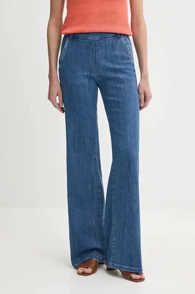 Džíny United Colors of Benetton dámské, high waist, 4TUTDF06V