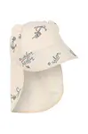 Dětská baseballová čepice Konges Sløjd ASTER BEAR SWIM HAT GRS béžová barva, KS103269