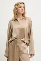 Halenka Nanushka MENCIA dámská, béžová barva, hladká, NW25RSTP02272